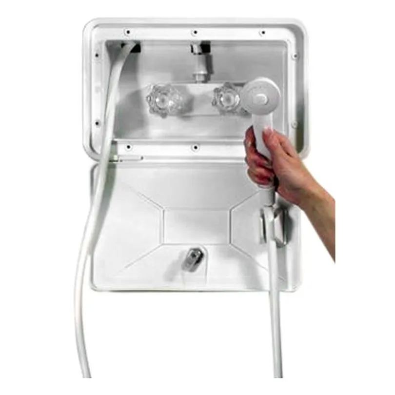 EXTERIOR SHOWER & BOX WHITE